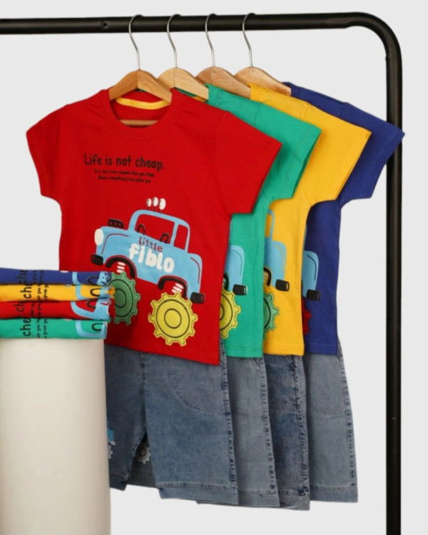 تیشرت شلوارک رنگی