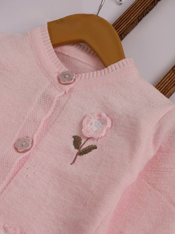 بافت جلو دکمه دار بچگونه