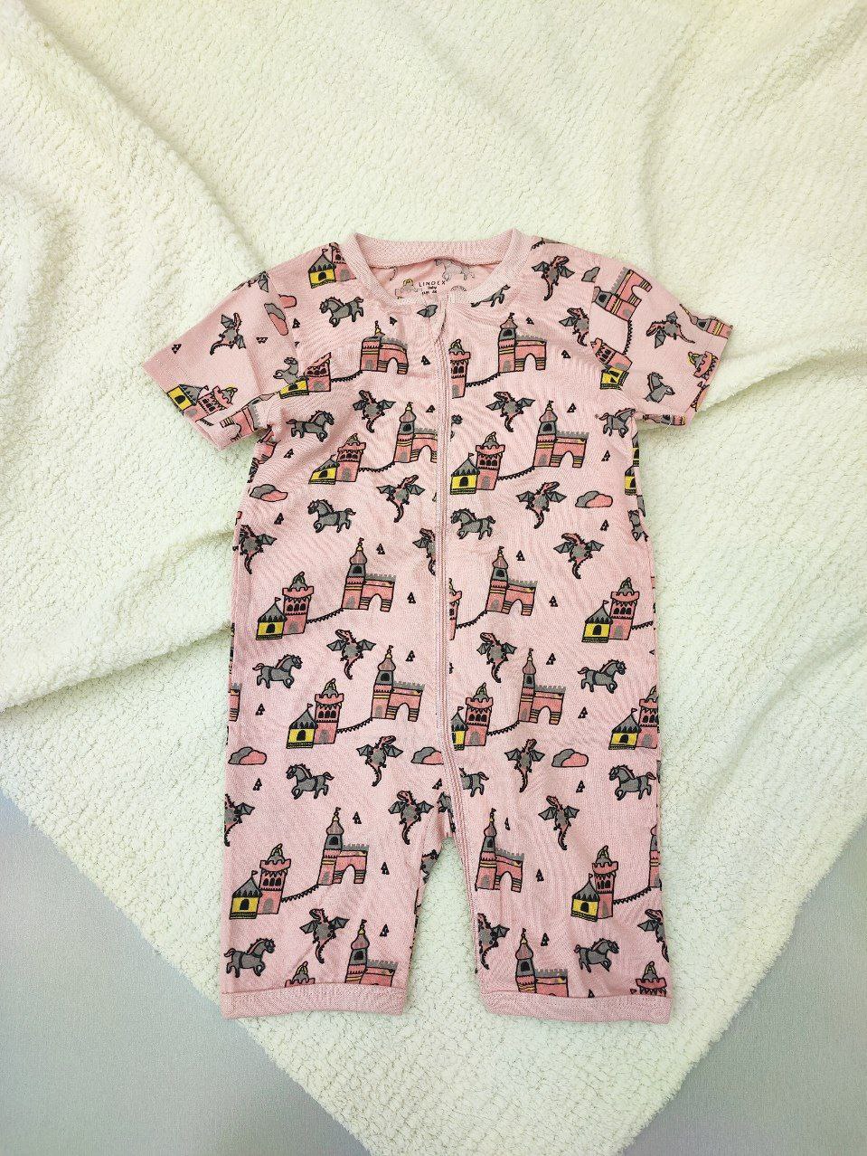 رامپر نوزادی دخترانه لیندکس قلعه صورتی ۱۲۰۷