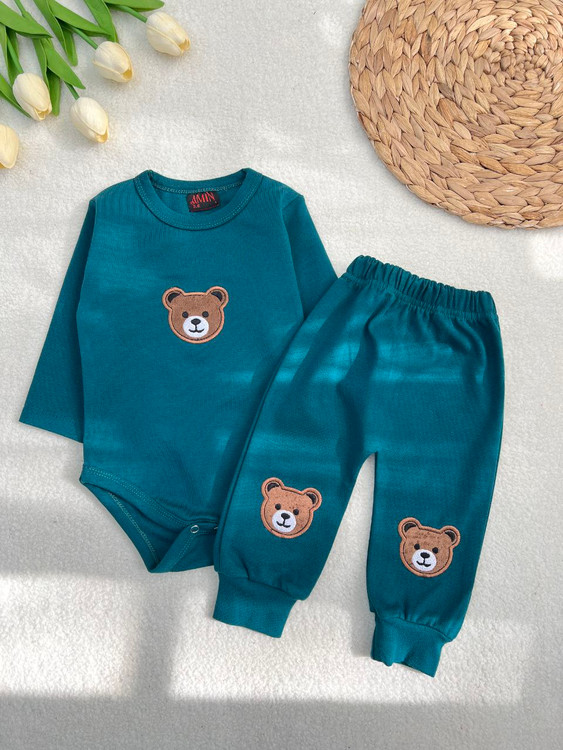 ست بادی شلوار نوزادی