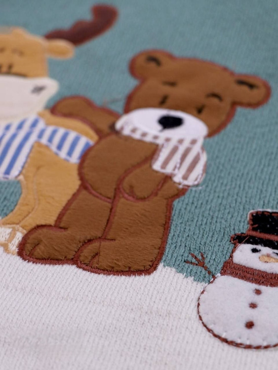 ژاکت بافت بچگانه طرح خرس