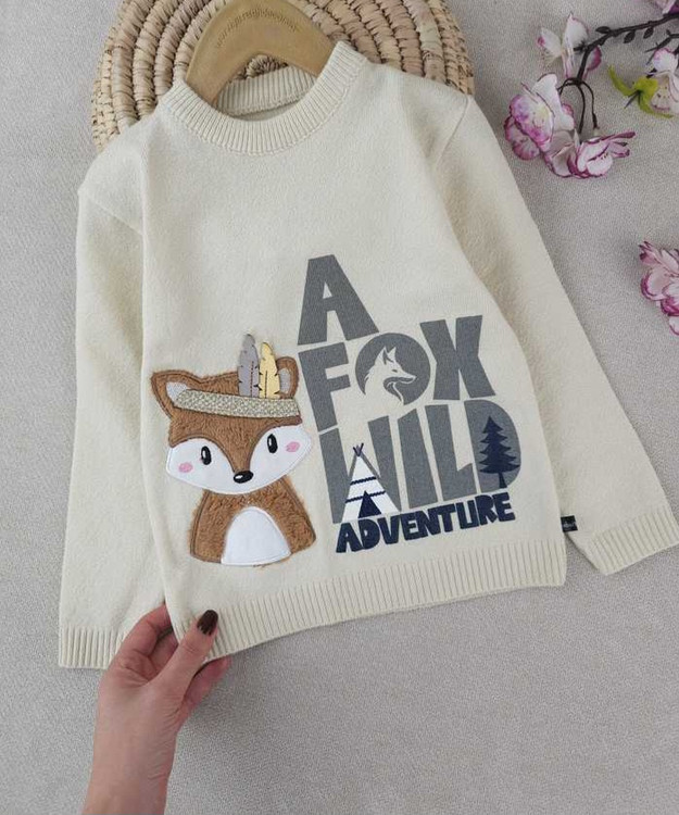 بلوز بافتنی پسرانه مناسب 4 سال