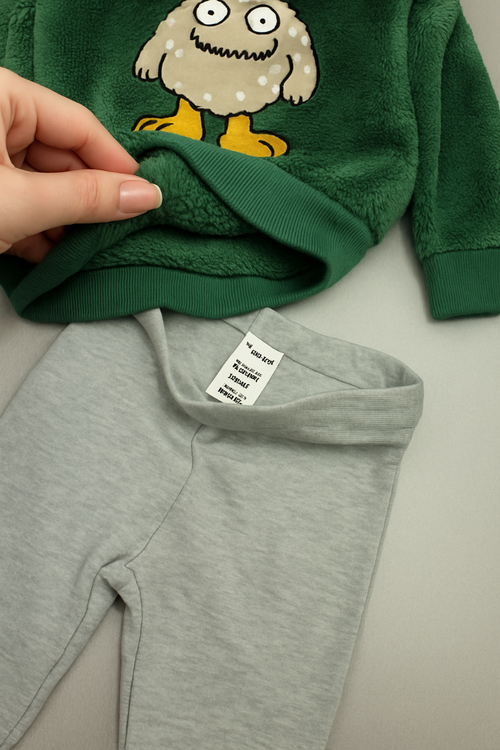 ست گرم بلوز شلوار مخمل بچگانه