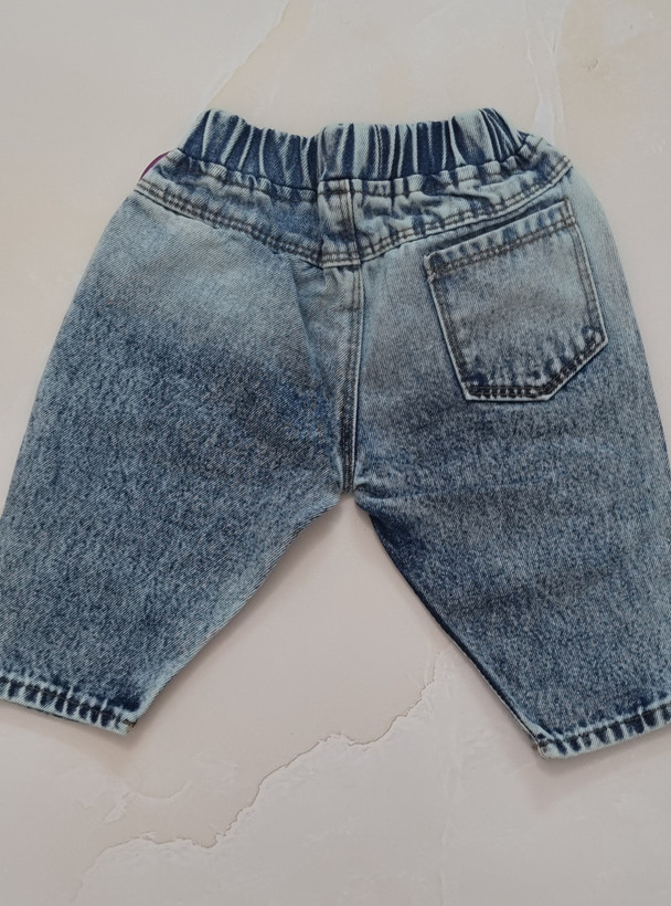 شلوار جین مام استایل بچگانه طرح اردک