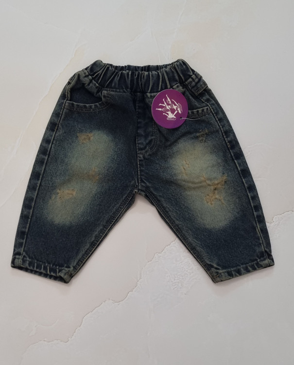 شلوار لی زاپدار دخترانه نوزادی