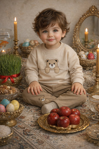 بلوز دورس شلوار کتان خرسی