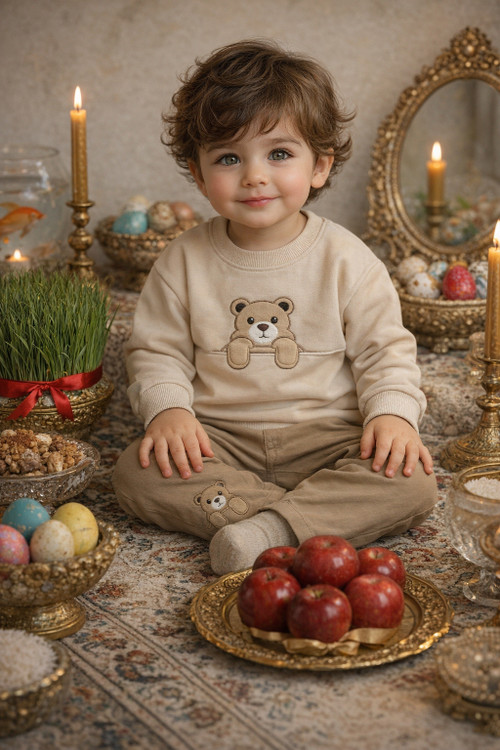 بلوز دورس شلوار کتان خرسی