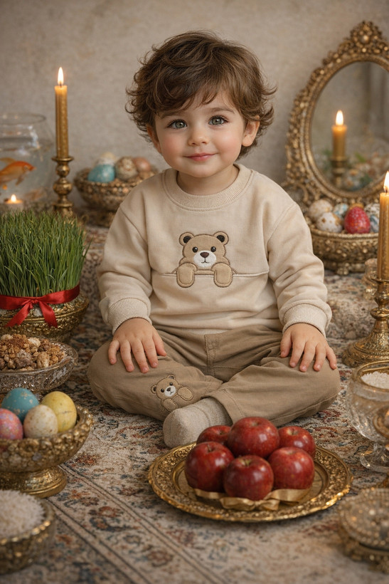 بلوز دورس شلوار کتان خرسی