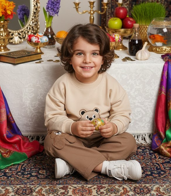 بلوز شلوار کتان نوزادی