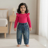 شلوار لی نوزادی دخترانه