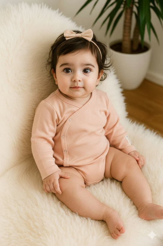 بادی یقه دراپه نوزادی