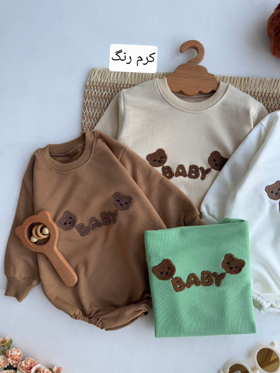 بادی آستین بلند نوزادی