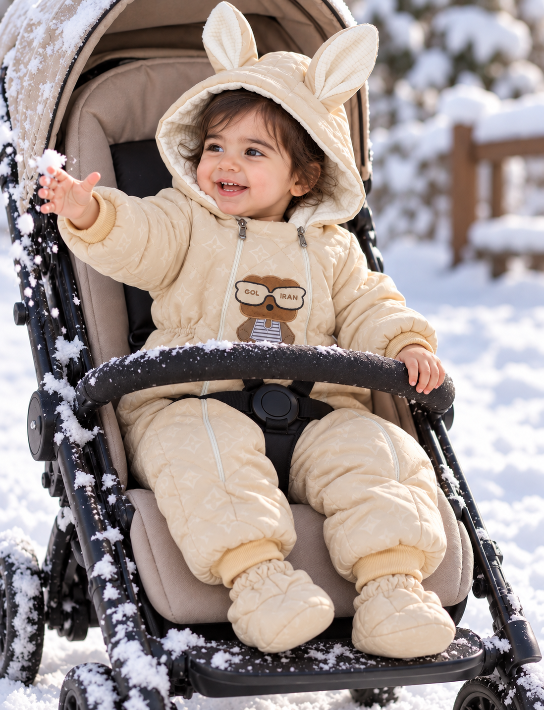 سرهمی کاپشنی خرگوشی ۶ تا ۱۸ ماه کد ۱۳۵۲